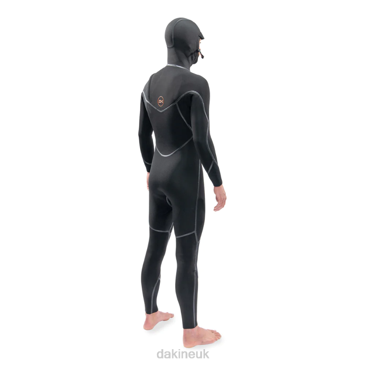 Cyclone Chest Zip Hooded Wetsuit 4/3mm Dakine Men Black N882P124 Clothing