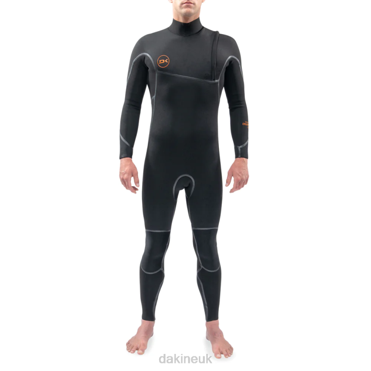 Cyclone Zip Free Full Wetsuit 4/3mm Dakine Men Black - 21 N882P86 Clothing