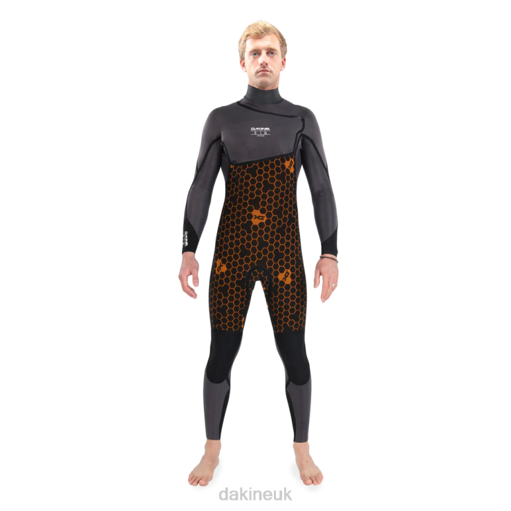 Cyclone Zip Free Wetsuit 6/4mm Dakine Men Black N882P101 Clothing