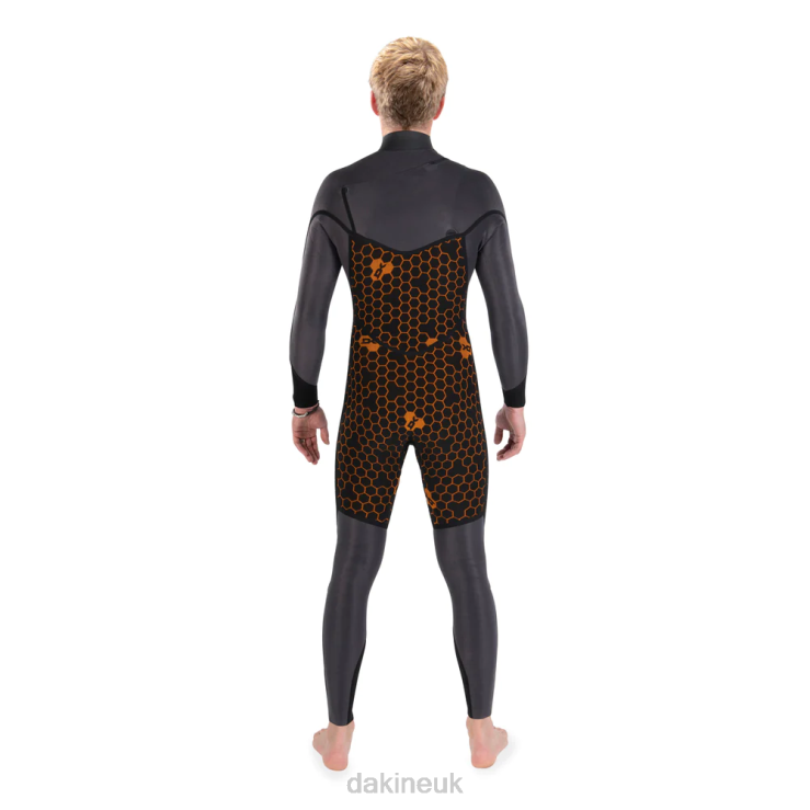 Cyclone Zip Free Wetsuit 6/4mm Dakine Men Black N882P101 Clothing