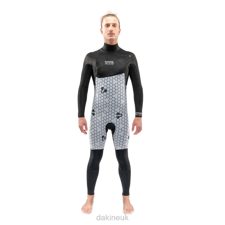 Mission Chest Zip Full Wetsuit 4/3mm Dakine Men Black N882P113 Clothing