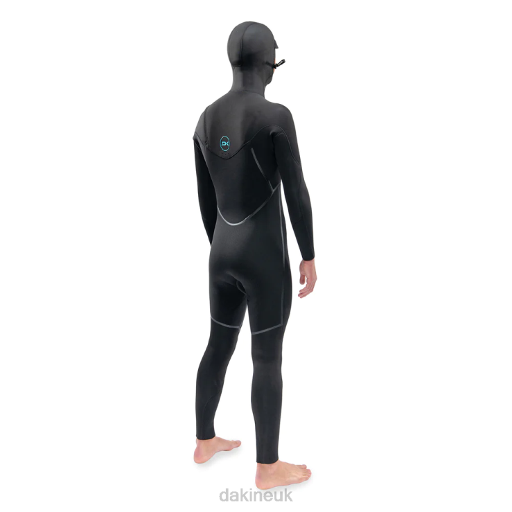 Mission Chest Zip Hooded Wetsuit 4/3mm Dakine Men Black N882P88 Clothing