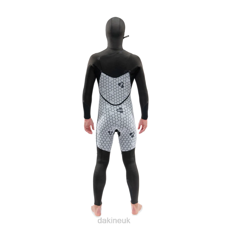 Mission Chest Zip Hooded Wetsuit 6/5/4mm Dakine Men Black N882P92 Clothing