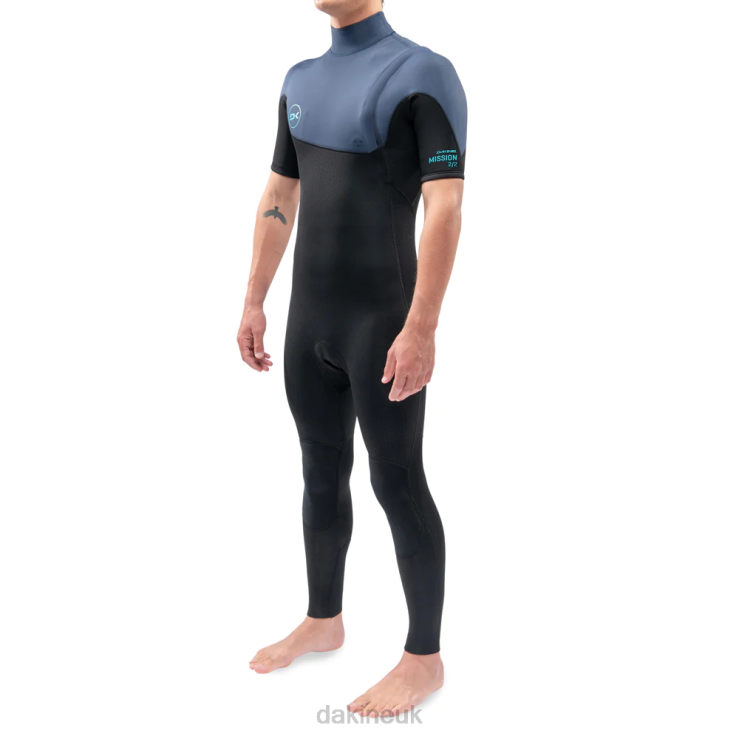 Mission Zip Free Short Sleeve Full Wetsuit 2/2mm Dakine Men Black/Blue N882P100 Clothing