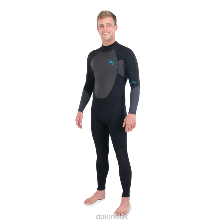 Quantum Back Zip Full Wetsuit 3/2mm F/L Dakine Men Black/Grey N882P111 Clothing
