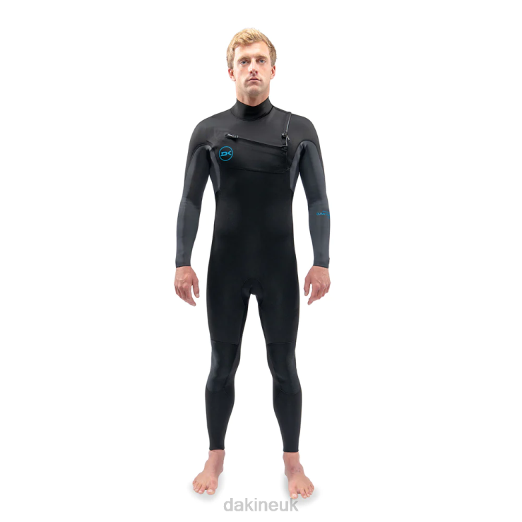 Quantum Chest Zip Full Suit 5/4/3mm Dakine Men Black/Grey N882P107 Clothing