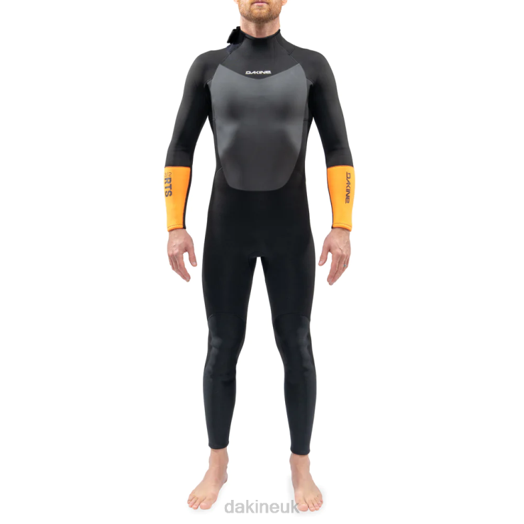 RTS Back Zip Full Suit 3/2mm Dakine Men Black N882P130 Clothing