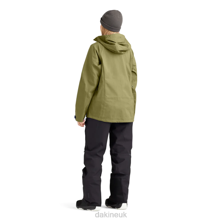 Sender Stretch 3L Jacket Dakine Unisex Earth Green N882P350 Clothing