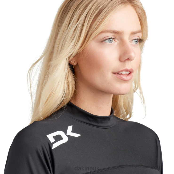 HD Snug Fit Long Sleeve Rashguard Crew Dakine Unisex Black N882P345 Clothing