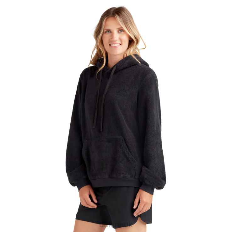 Apresurf Quickdry Toweling Hoodie Dakine Women Black N882P323 Clothing