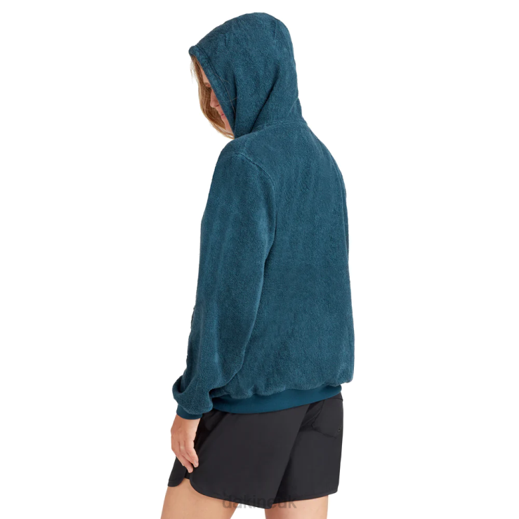 Apresurf Quickdry Toweling Hoodie Dakine Women Galactic Blue N882P324 Clothing