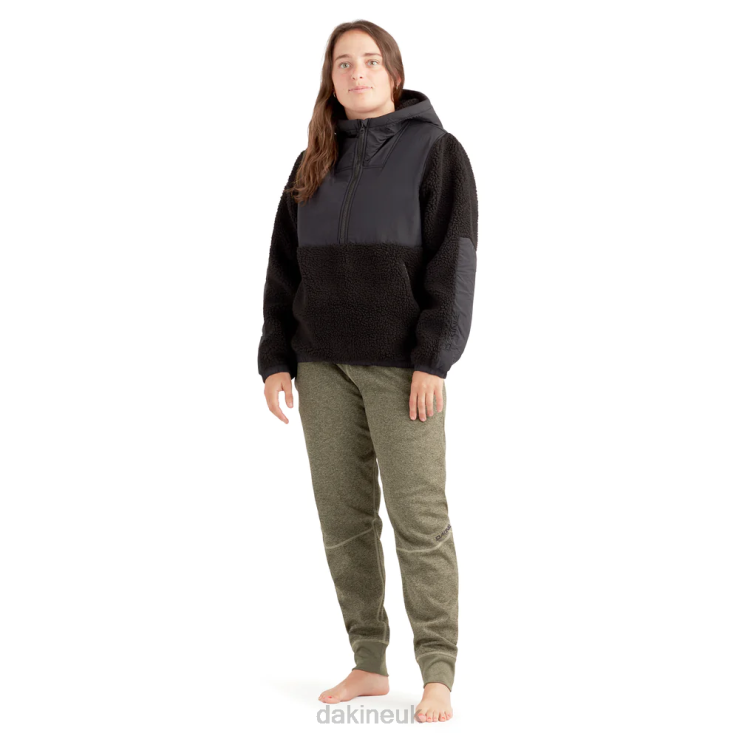 Ridemore Sherpa Fleece Pullover Dakine Women Black N882P366 Clothing