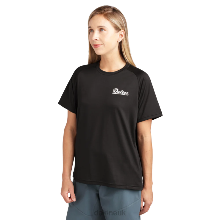 Syncline Short Sleeve Jersey Dakine Women Black N882P282 Clothing