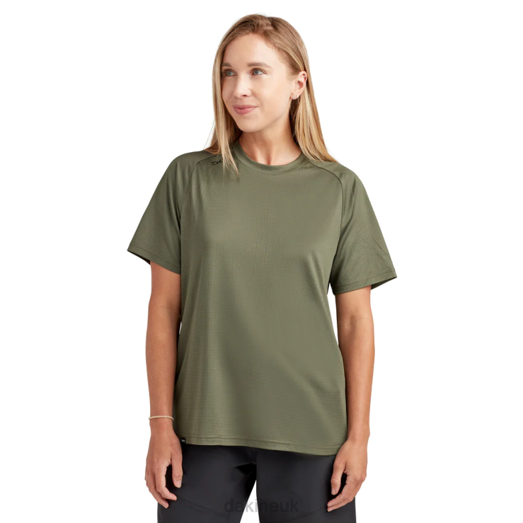 Syncline Short Sleeve Jersey Dakine Women Canopee Green N882P280 Clothing