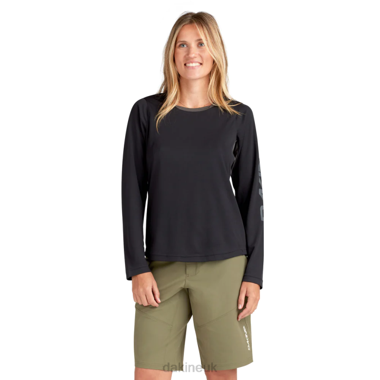 Thrillium Long Sleeve Bike Jersey Dakine Women Black N882P270 Clothing