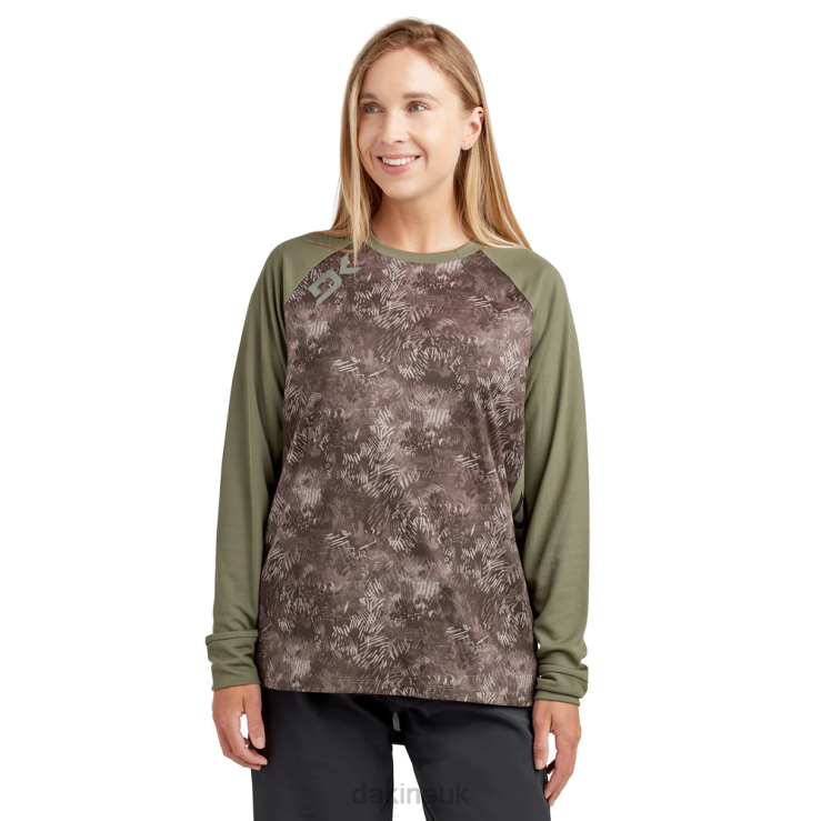 Thrillium Long Sleeve Bike Jersey Dakine Women Hasher Print N882P265 Clothing