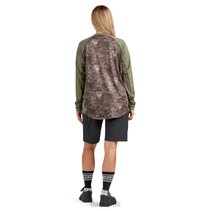 Thrillium Long Sleeve Bike Jersey Dakine Women Hasher Print N882P265 Clothing