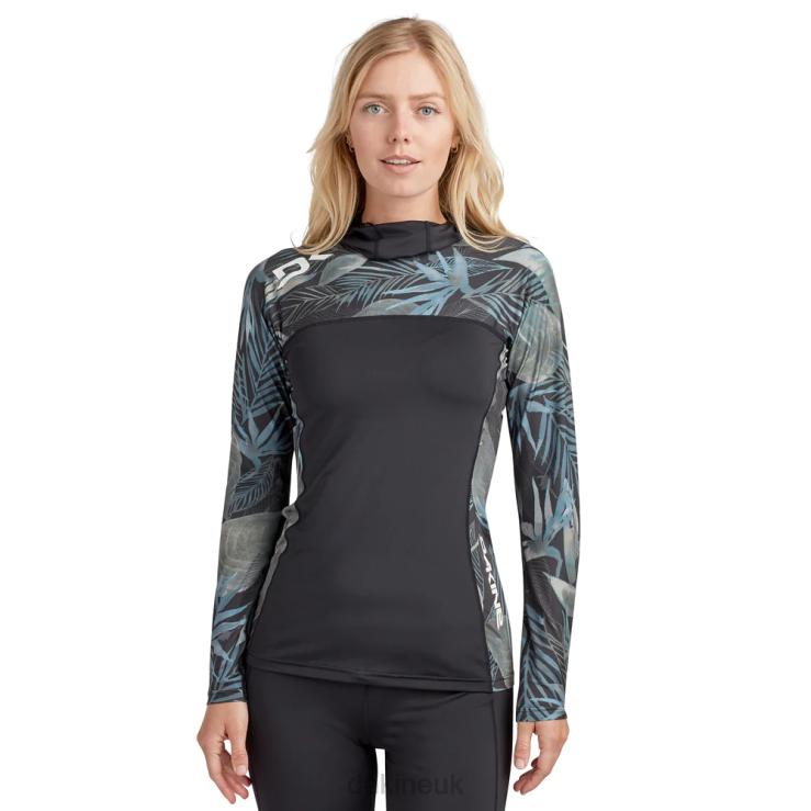 HD Snug Fit Rashguard Hoodie Dakine Women Nahele Print N882P774 Clothing