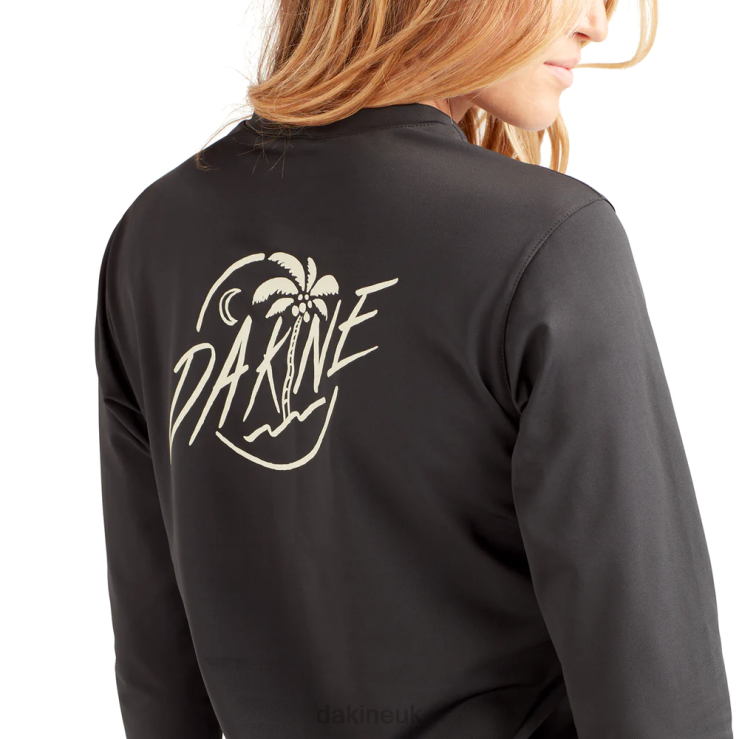 Mission Loose Fit Long Sleeve Rashguard Crew Dakine Women Black N882P333 Clothing