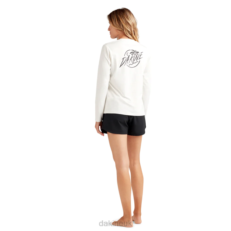 Mission Loose Fit Long Sleeve Rashguard Crew Dakine Women Surf White N882P334 Clothing