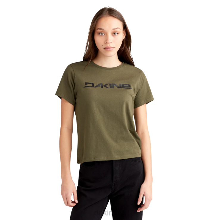 Da Rail Short Sleeve T-Shirt Dakine Women Olive N882P299 Clothing