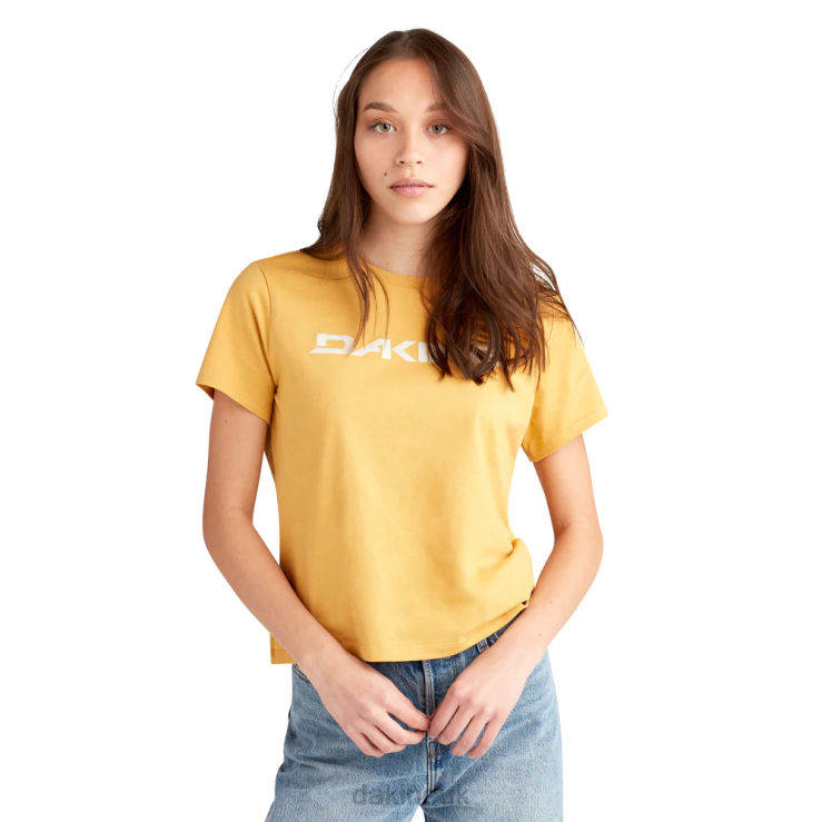 Da Rail Short Sleeve T-Shirt Dakine Women Solstice Gold N882P301 Clothing