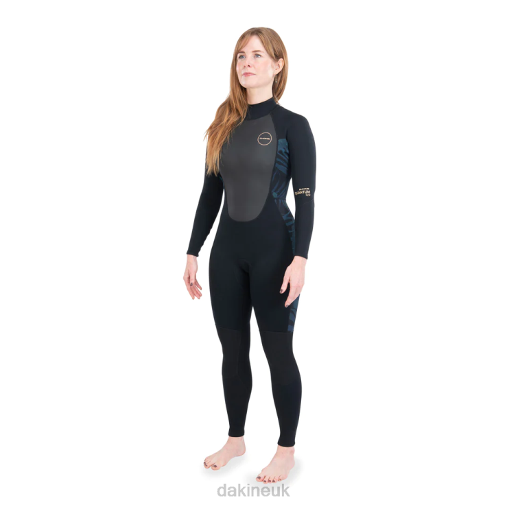 Quantum Back Zip Full Wetsuit 3/2mm Dakine Women Black/Grey N882P750 Clothing