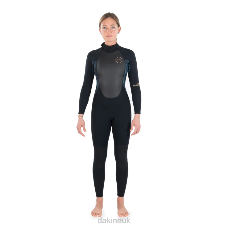 Quantum Back Zip Full Wetsuit 3/2mm F/L Dakine Women Black/Grey N882P751 Clothing